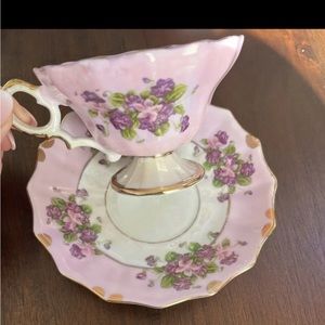 vintage royal halsey teacup and saucer